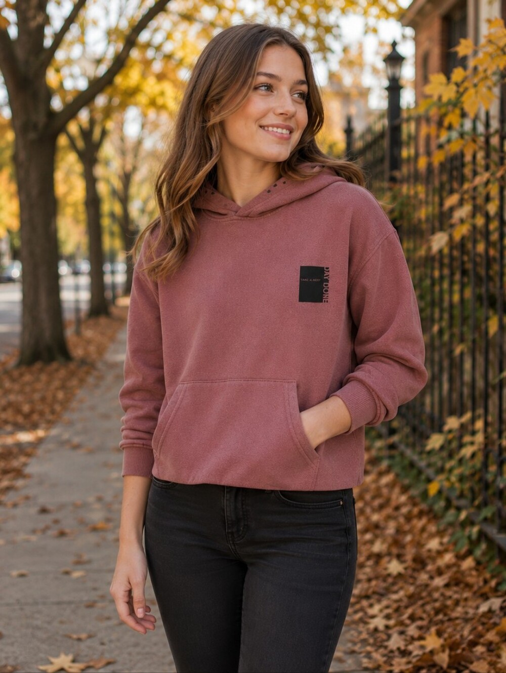 Zara Relaxed Rose Pink Hoodie, Fits Medium.